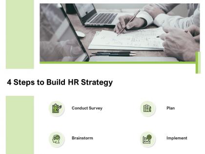 4 steps to build hr strategy conduct survey ppt powerpoint presentation ideas icon