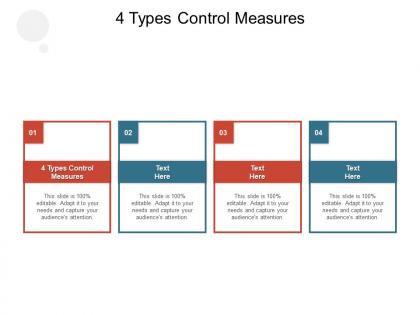 4 types control measures ppt powerpoint infographics design templates cpb
