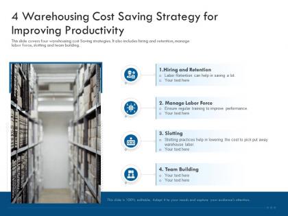 4 warehousing cost saving strategy for improving productivity