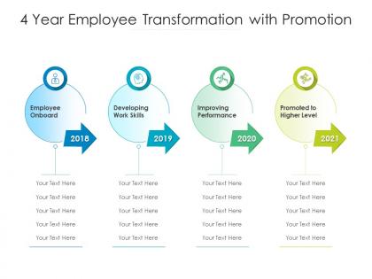 4 year employee transformation with promotion