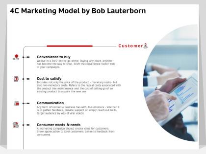 4c marketing model by bob lauterborn communication ppt powerpoint presentation portfolio