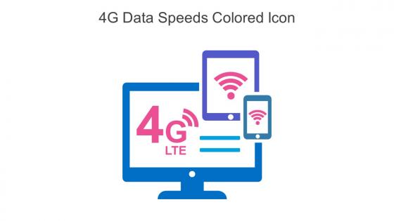 4G Data Speeds Colored Icon In Powerpoint Pptx Png And Editable Eps Format