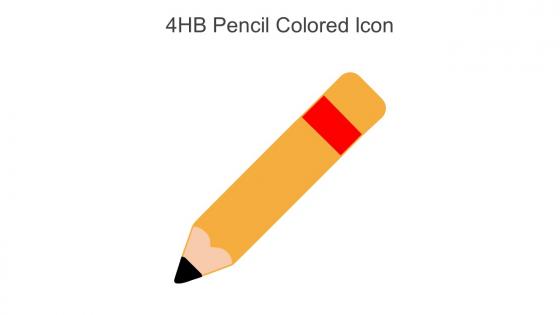 4hb Pencil Colored Icon In Powerpoint Pptx Png And Editable Eps Format
