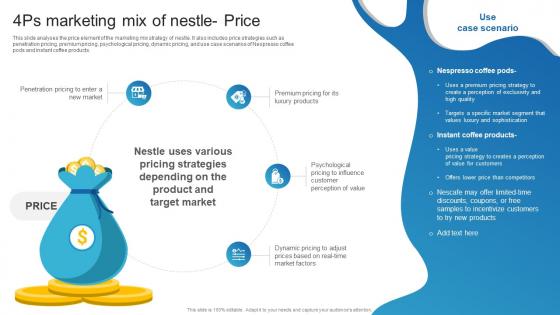 4Ps Marketing Mix Of Nestle Price Detailed Analysis Of Nestles Marketing Strategy SS