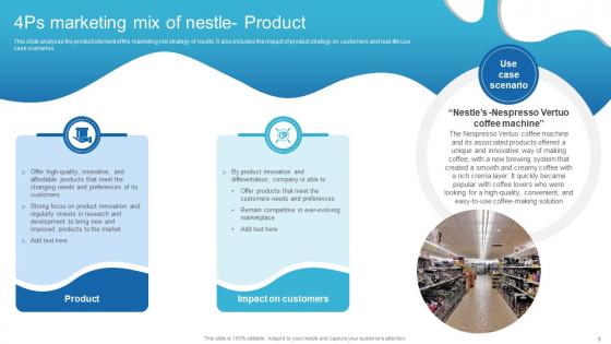 4Ps Marketing Mix Of Nestle Product Detailed Analysis Of Nestles Marketing Strategy SS