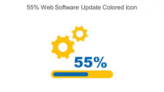 55 Percent Web Software Update Colored Icon In Powerpoint Pptx Png And Editable Eps Format
