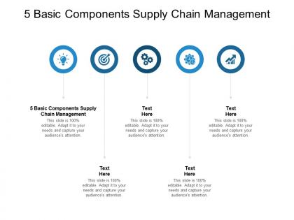 5 basic components supply chain management ppt powerpoint presentation inspiration cpb