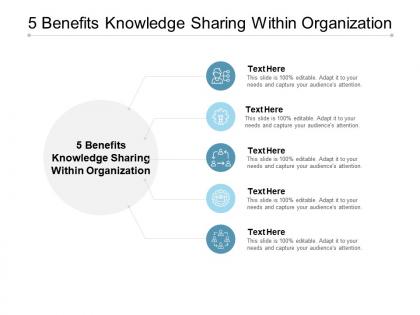 5 benefits knowledge sharing within organization ppt powerpoint presentation styles cpb