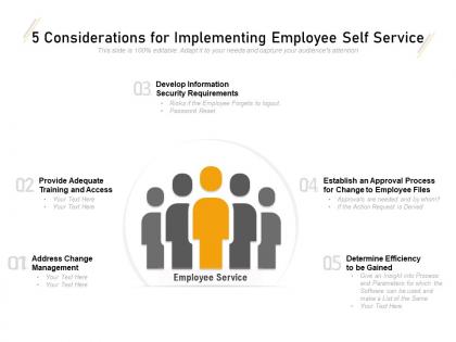 5 considerations for implementing employee self service