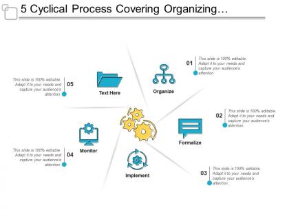 5 cyclical process covering organizing formalize implement and monitor