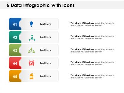 5 data infographic with icons