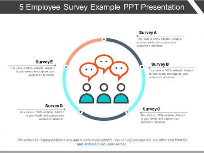 5 employee survey example ppt presentation