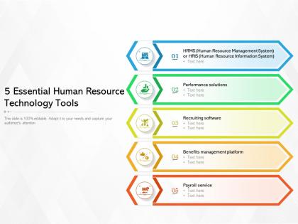 5 essential human resource technology tools