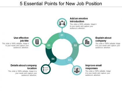 5 essential points for new job position