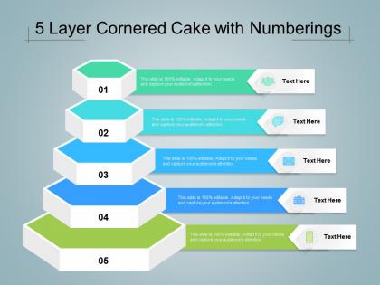 5 layer cornered cake with numberings