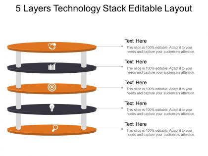 5 layers technology stack editable layout