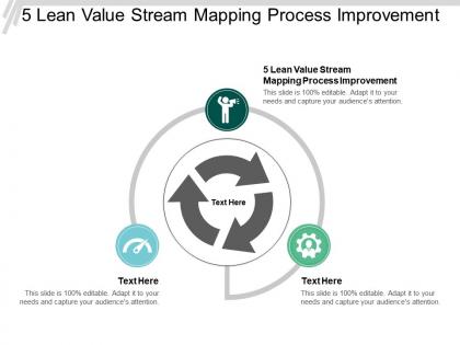 5 lean value stream mapping process improvement ppt powerpoint presentation slides deck cpb