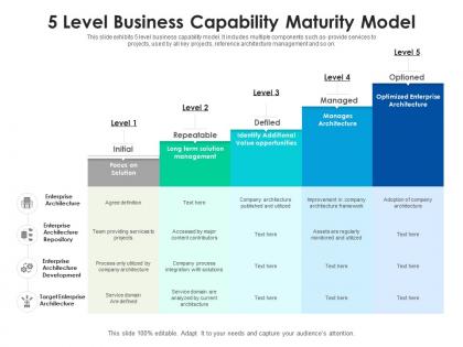 5 level business capability maturity model