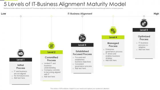 5 Levels Of IT Business Alignment Maturity Model
