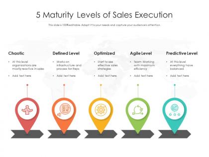 5 maturity levels of sales execution