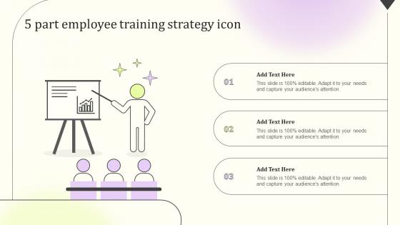 5 Part Employee Training Strategy Icon