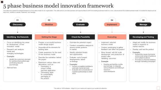 5 Phase Business Model Innovation Framework