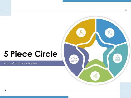 5 Piece Circle Analyzing Product Communicate Business Success Progress