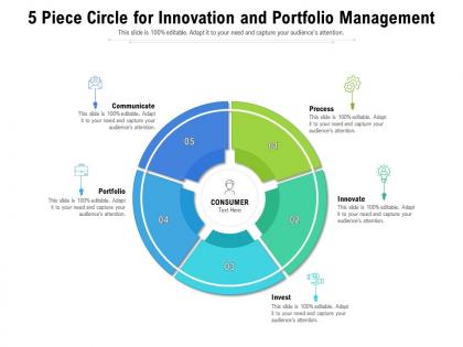5 piece circle for innovation and portfolio management