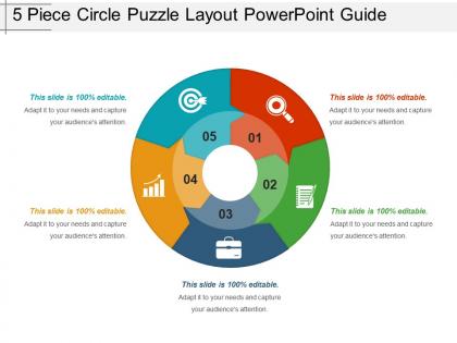 5 piece circle puzzle layout powerpoint guide
