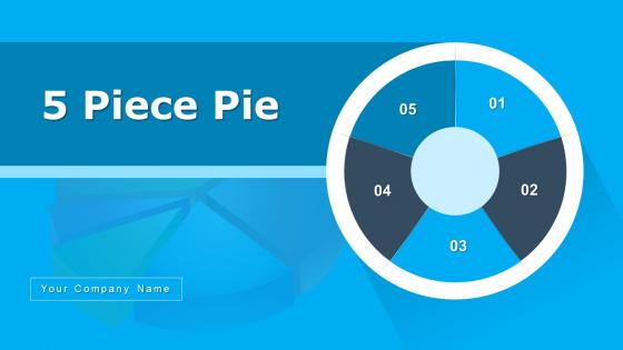 5 piece pie powerpoint ppt template bundles