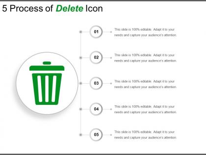 5 process of delete icon