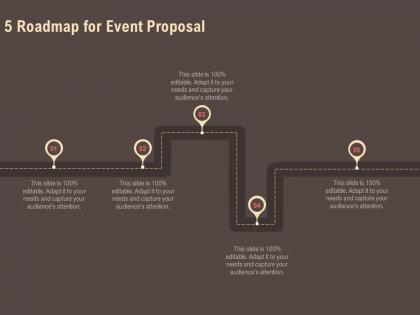 5 roadmap for event proposal ppt powerpoint presentation gallery files