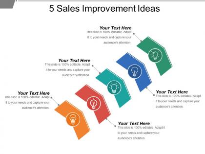 5 sales improvement ideas powerpoint layout