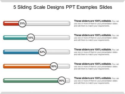 5 sliding scale designs ppt examples slides