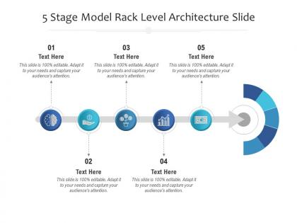 5 stage model rack level architecture slide infographic template