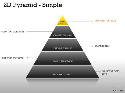 5 staged business pyramid design