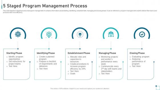 5 Staged Program Management Process