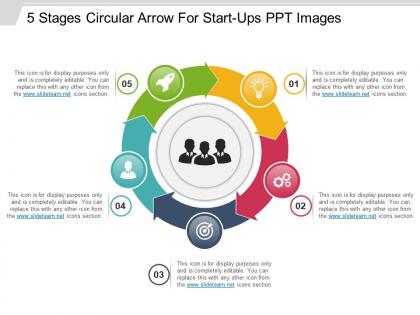 5 Step Circular Process - Slide Team