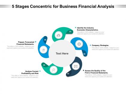 5 stages concentric for business financial analysis