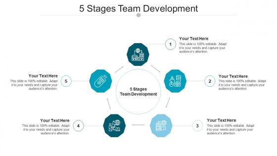 5 stages team development ppt powerpoint presentation styles pictures cpb