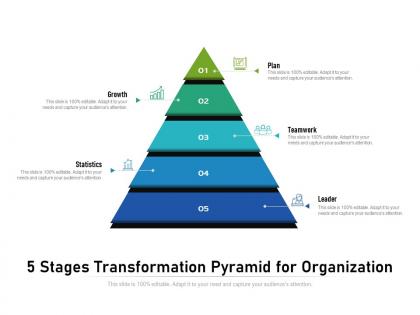 5 stages transformation pyramid for organization