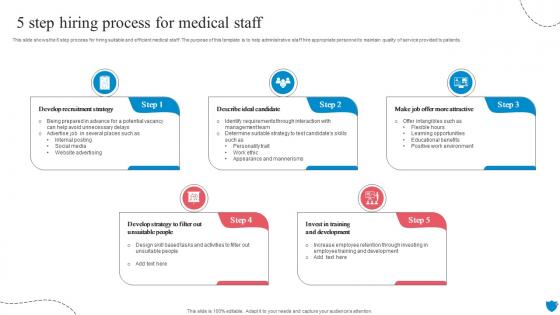 5 Step Hiring Process For Medical Staff
