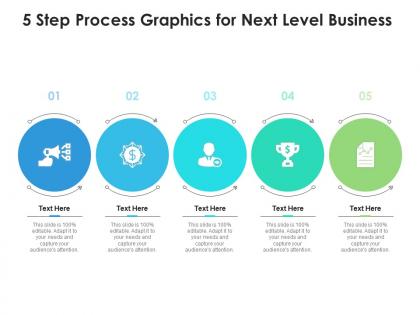 5 step process graphics for next level business infographic template