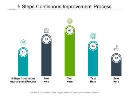5 steps continuous improvement process ppt powerpoint presentation styles cpb
