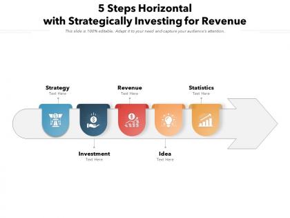 5 steps horizontal with strategically investing for revenue