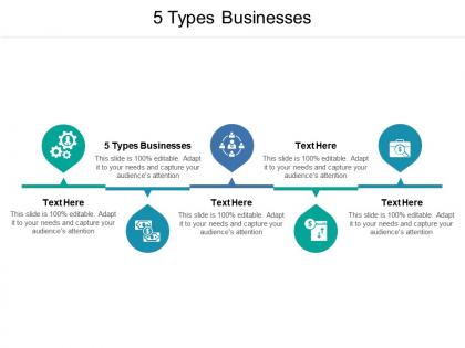 5 types businesses ppt powerpoint presentation file mockup cpb