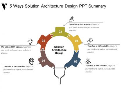5 ways solution architecture design ppt summary