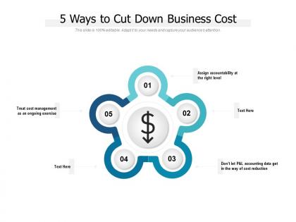 5 ways to cut down business cost