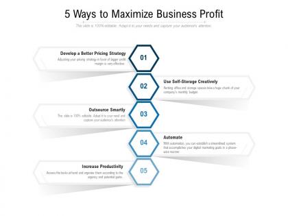 5 ways to maximize business profit