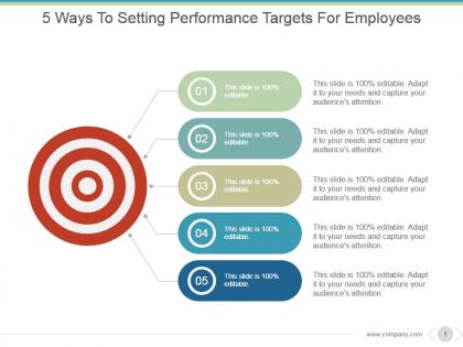 5 ways to setting performance targets for employees good ppt example